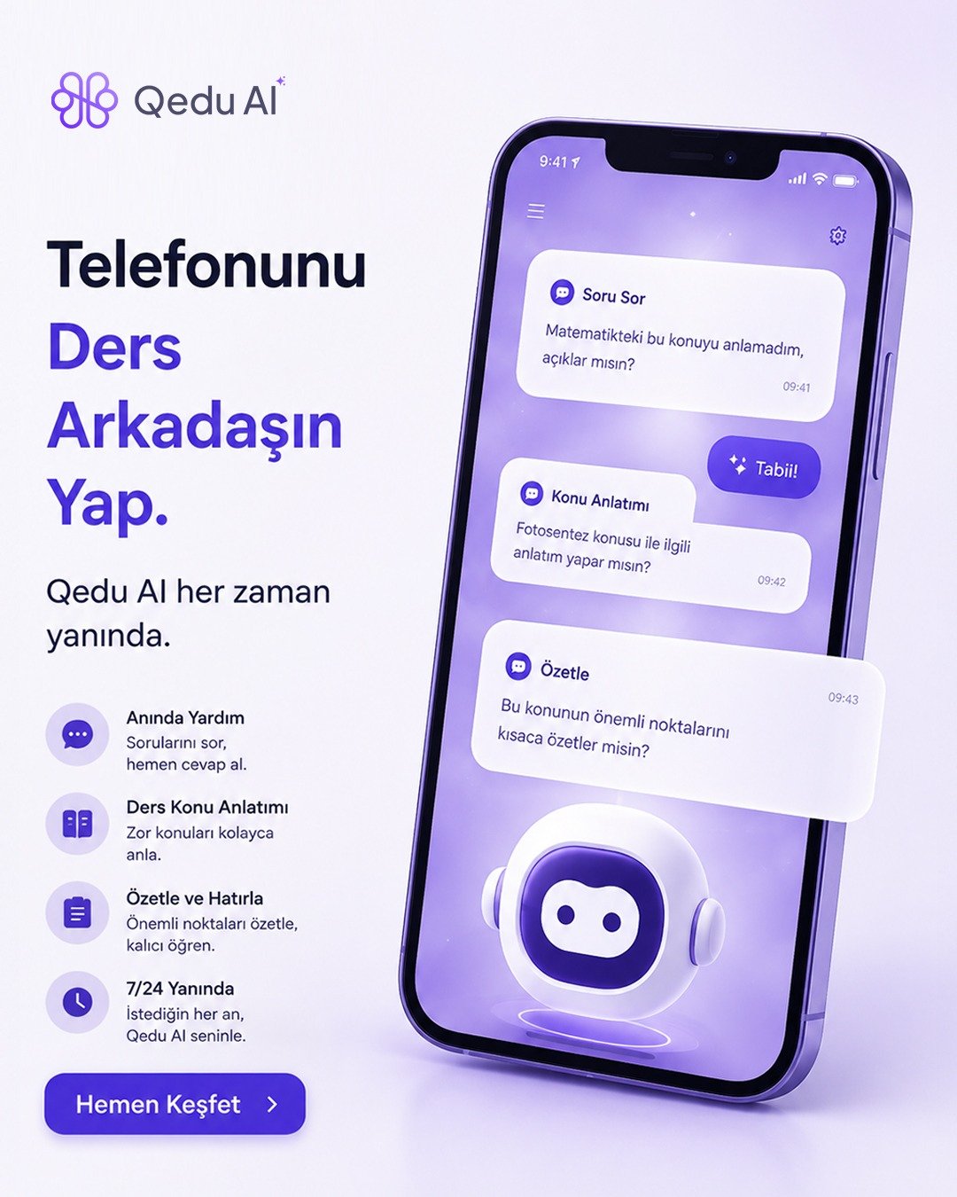 Telefonunu Ders Arkadaşın Yap