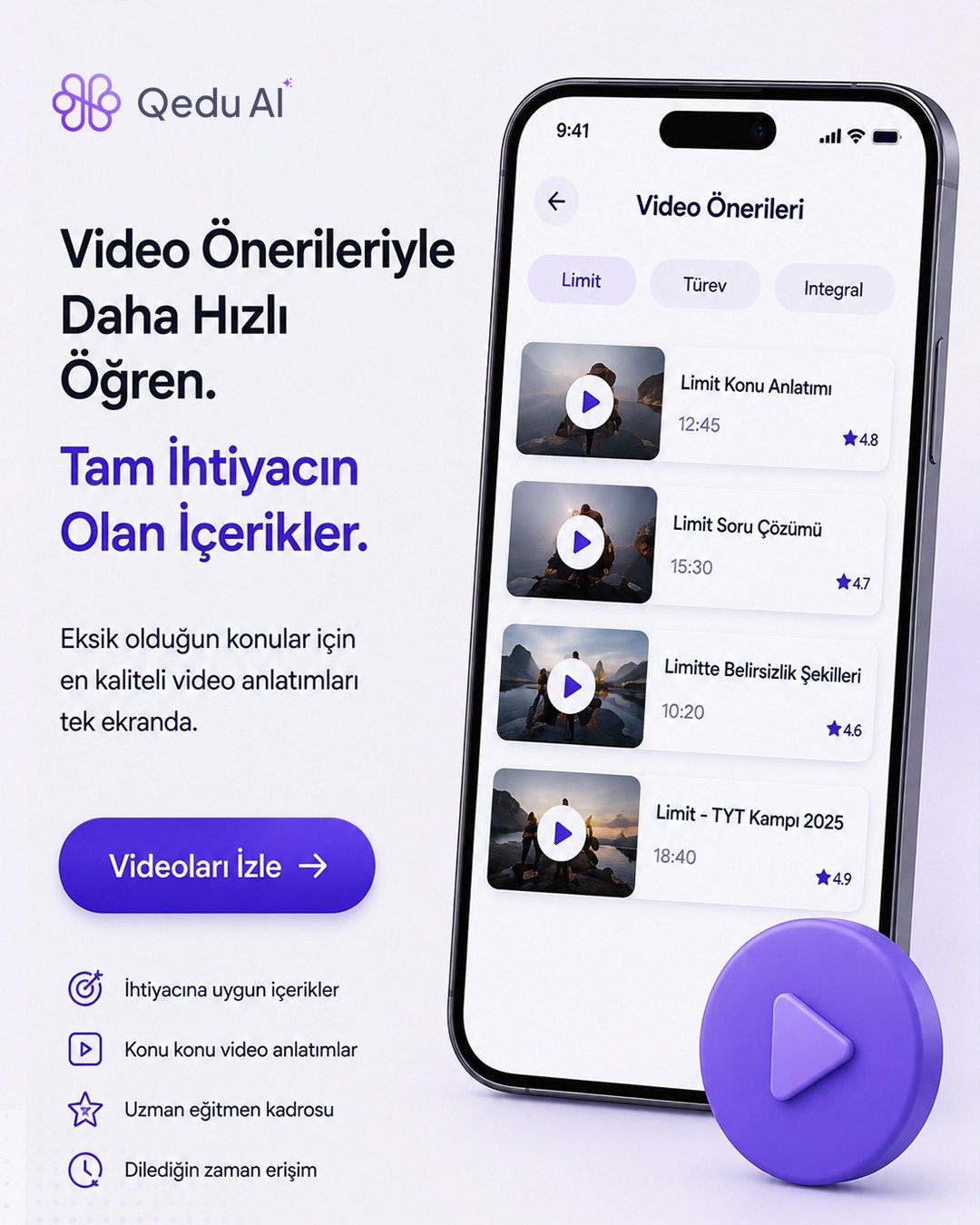 Video Önerileriyle Daha Hızlı Öğren